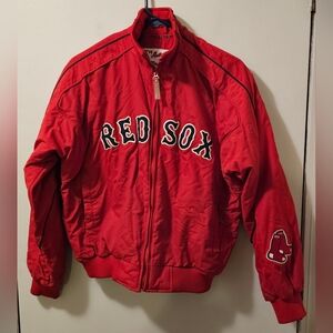 VTG MLB Boston Red Sox Majestic Authentic Full Zip Dugout Jacket Men's Size L